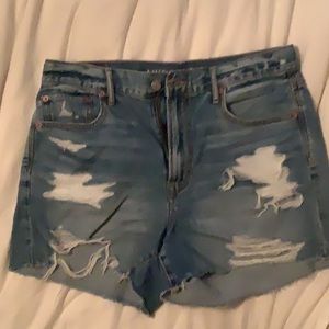 Distressed Denim Shorts